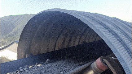 Conveyor gallery and ore burden