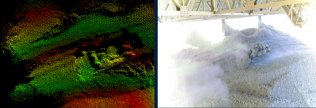 Millimeter-class stockpile volumetry comparison 2