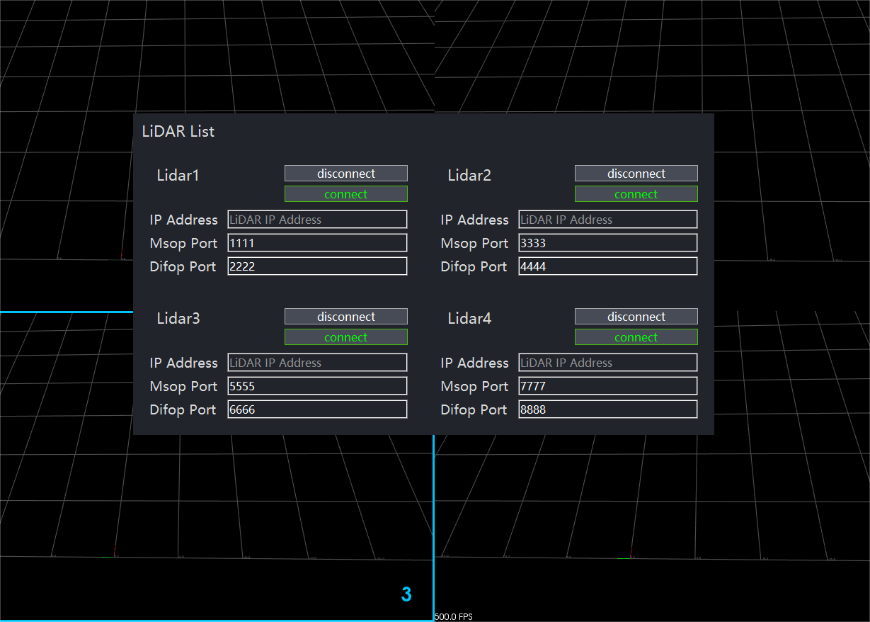 Parking perception configuration