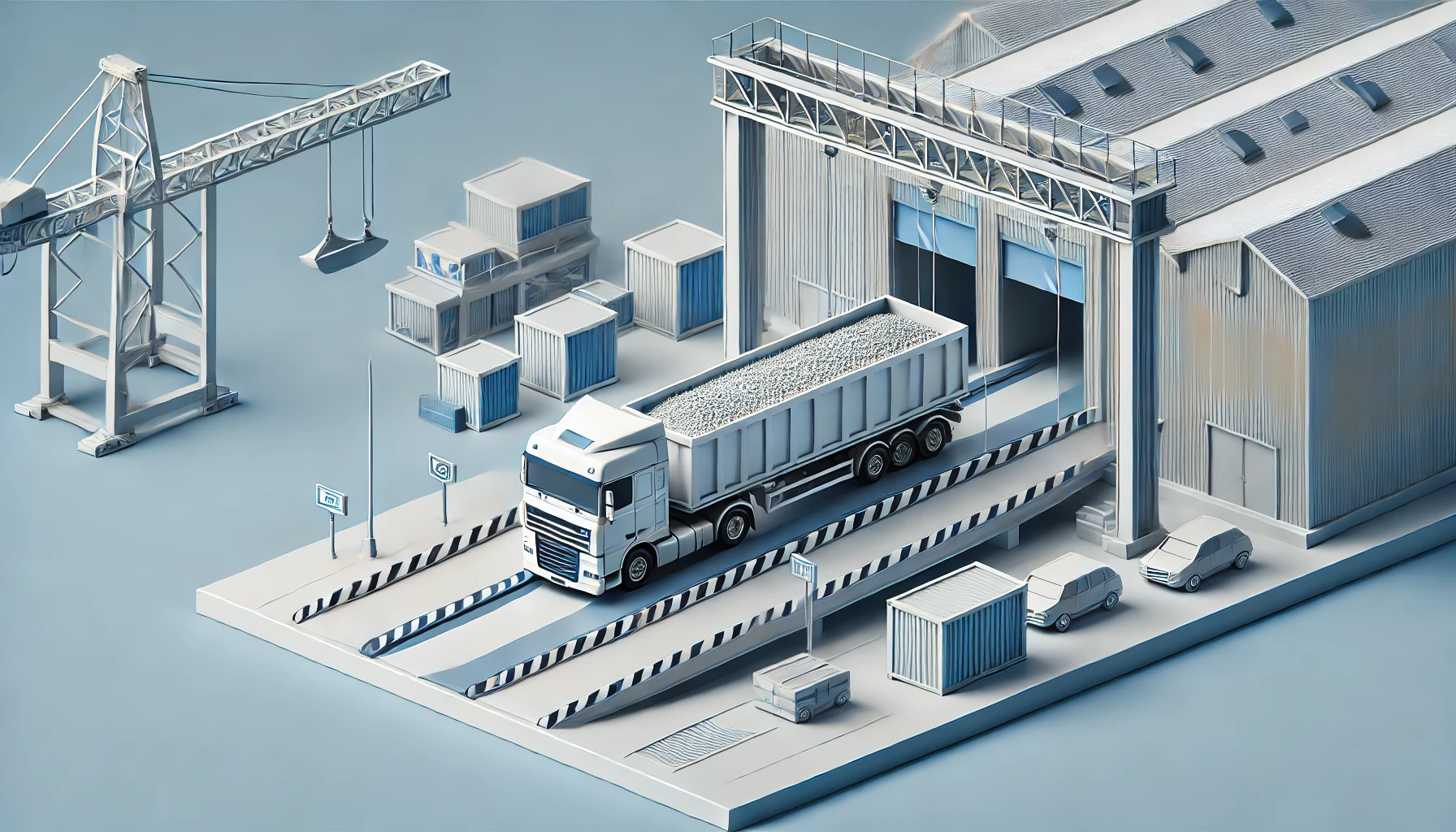 Truck volumetric scanning at gate